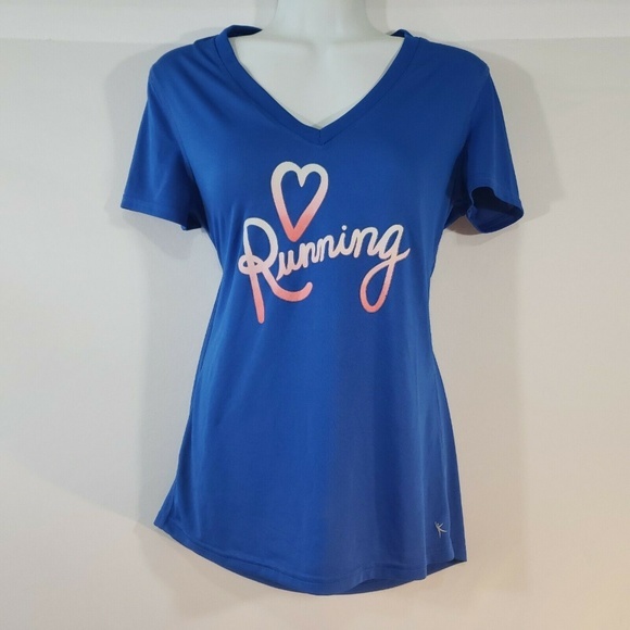 DANSKIN Now Top Small Athletic Shirt Short Sleeve - Picture 2 of 5